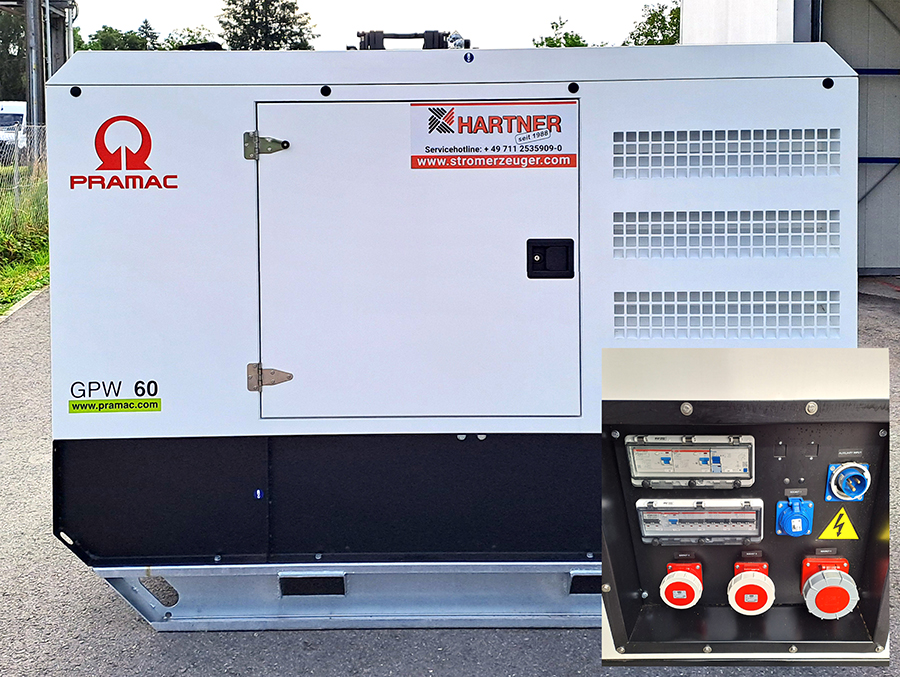 PRAMAC GPW 60 inkl Steckdosen